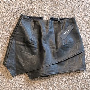 Black leather skirt/skort! BRAND NEW WITH TAGS
